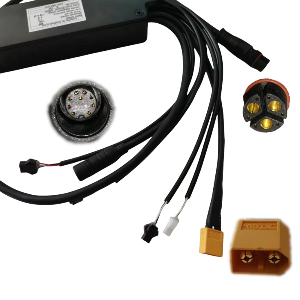 NULKOMMA LSW1286-28F Brushless Motor Controller 48V 22A Ebike Controller for Display Meter
