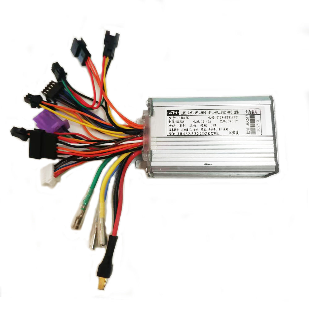 NULKOMMA JH4AZ3322DZKXWE Controller for Electric Bicycle DC48V 16A Brushless Motor Controller for Ebike Scooter JH48V6G