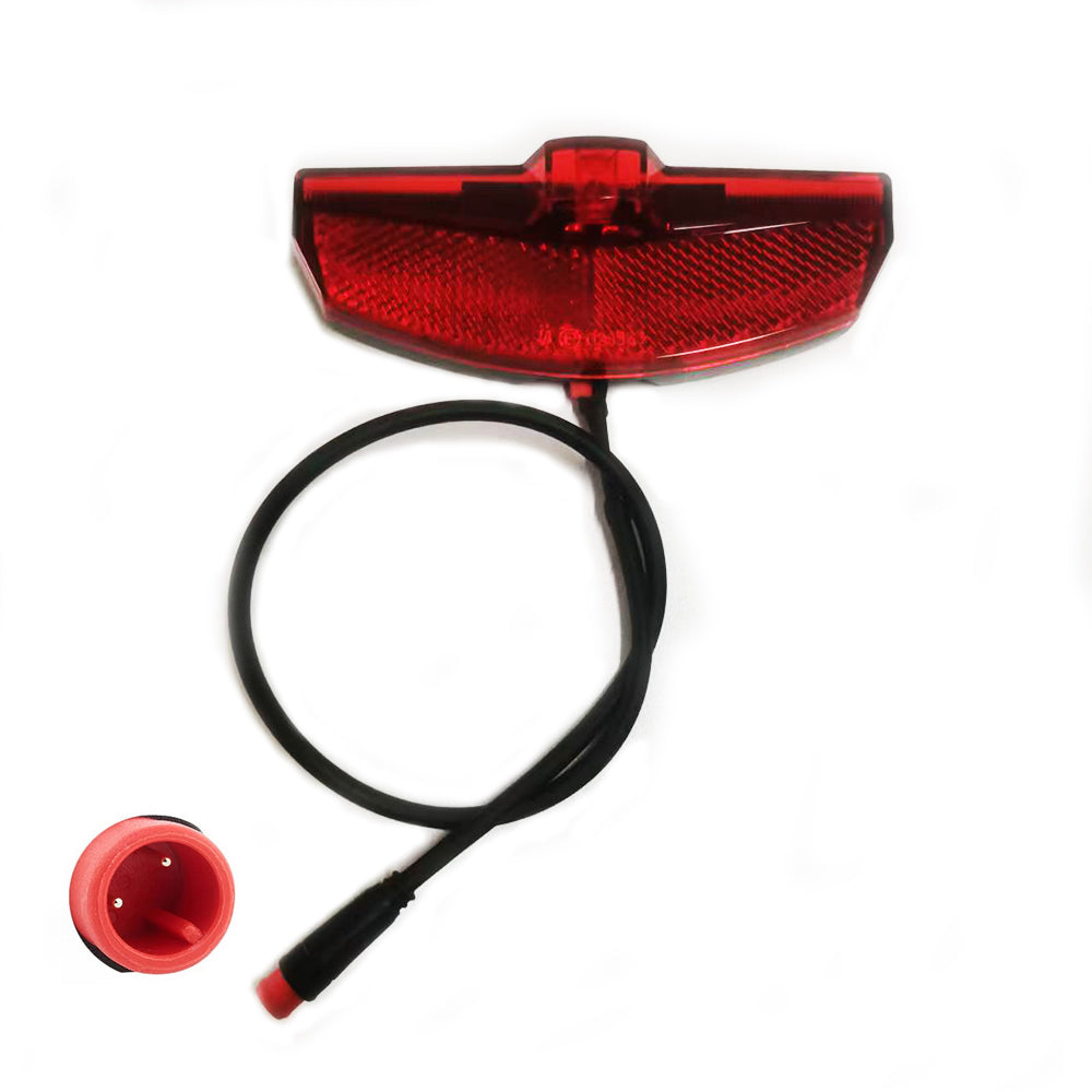 NULKOMMA Ebike Tail Light 24V 36V 48V LED Warning Light Night Cycling Equipment Bicycle Conversion Accessories E-Bike Rear Light Waterproof Connector