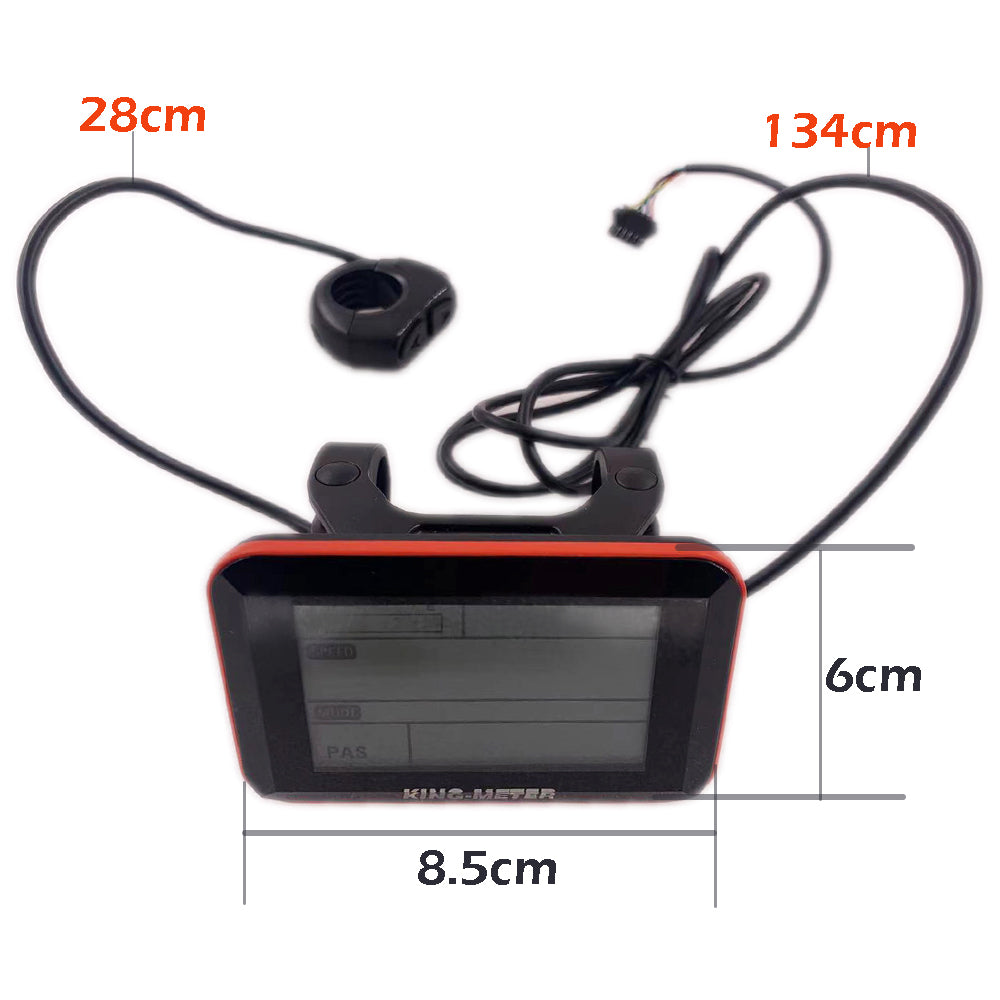NULKOMMA S5155 Ebike Conversion Kit 36V Electric Bicycle Computer Speed Control Panel Waterproof LCD Display Meter
