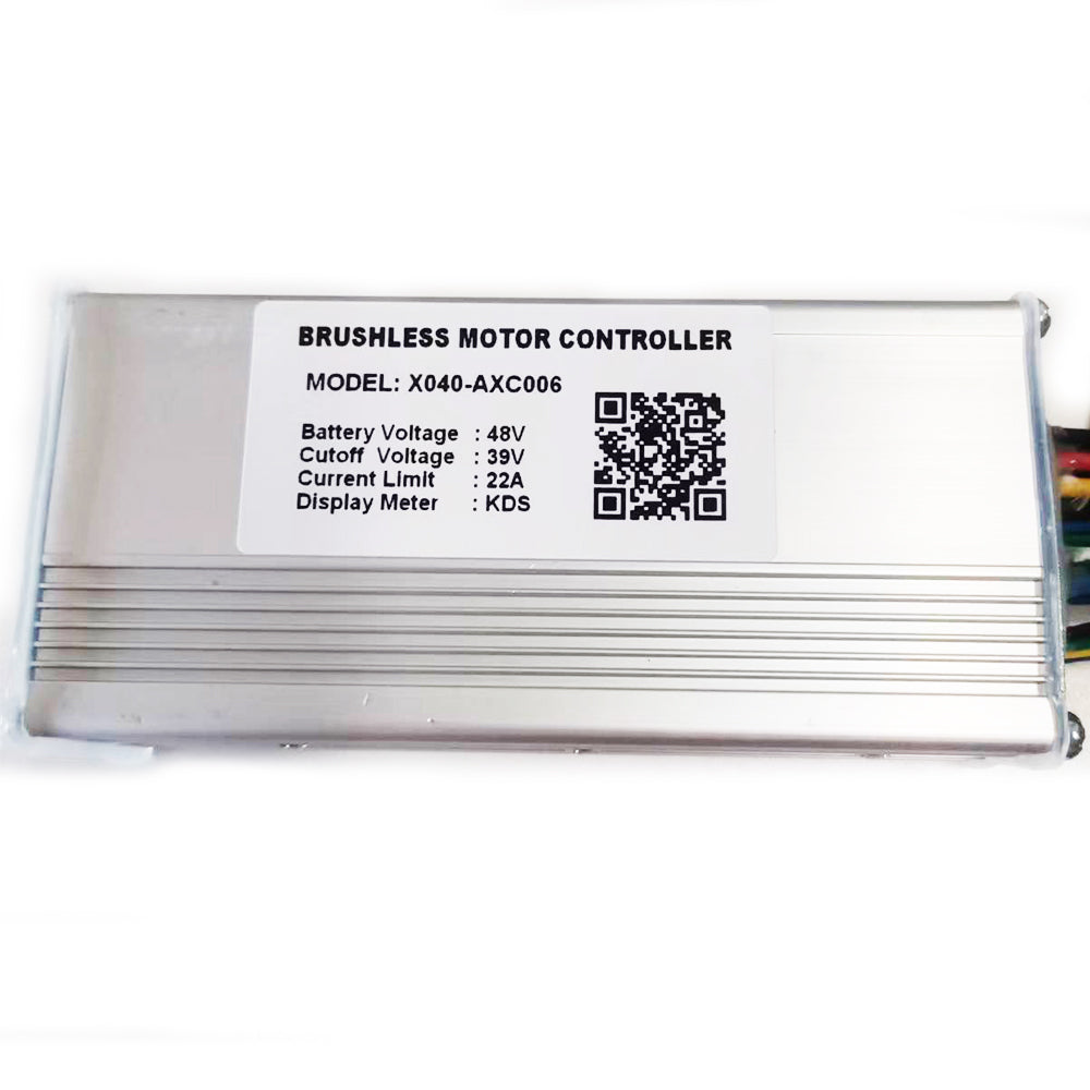 NULKOMMA E-Bike Controller X040-AXC006 Electric Bicycle Brushless Motor Controller DC48V 22A Aluminium Alloy Controller for KDS Display Meter