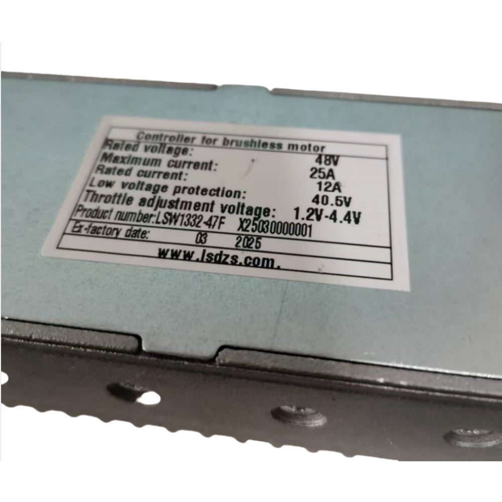 NULKOMMA LSW1332-47F Electric Bicycle Controller 48V 25A Brushless Motor Controller for E-Bike Scooter Display Meter 48V Electric Speed Controller