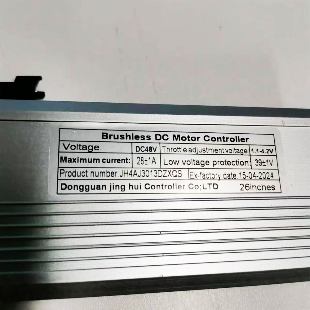 JH4AJ3013DZXQS Electric Bike Controller DC48V 28A Brushless Motor Controller