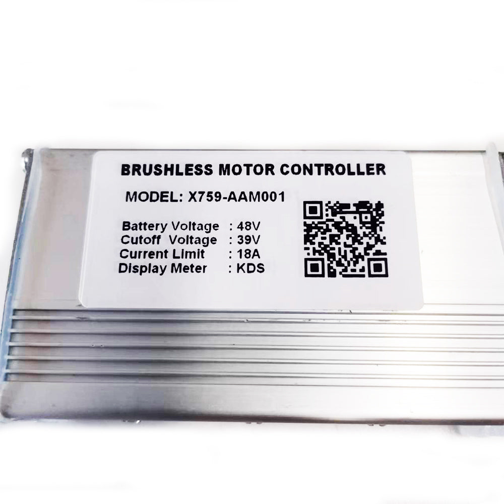 NULKOMMA E-Bike Controller X759-AAM001 Electric Bicycle Brushless Motor Controller 36/48V Scooter Controller Aluminium Alloy Speed Motor Controller for Electric Bicycle
