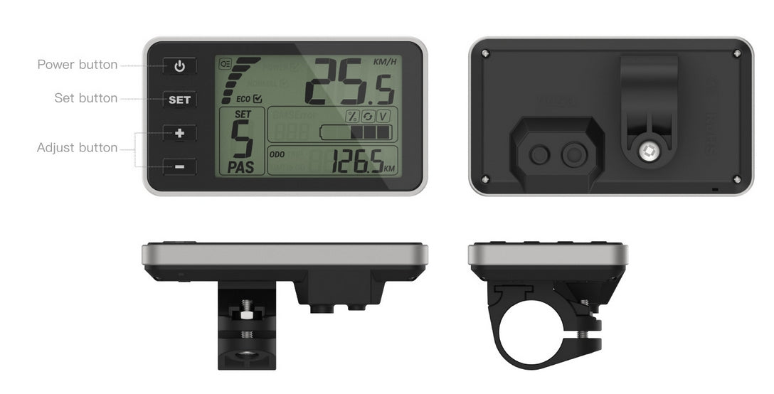 Bigstone C500 Ebike LCD Display Meter 24V/36V/48V