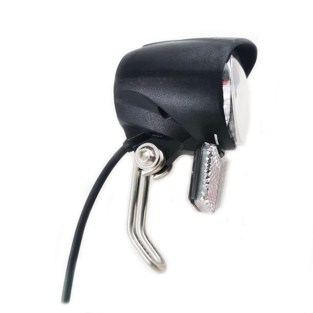Electric Bike Headlight for Night Riding LED Front Light Suitable for 24V 36V 48V Battery Controller Waterproof 2-pin Male Connector Headlight for E-Bike Scooter