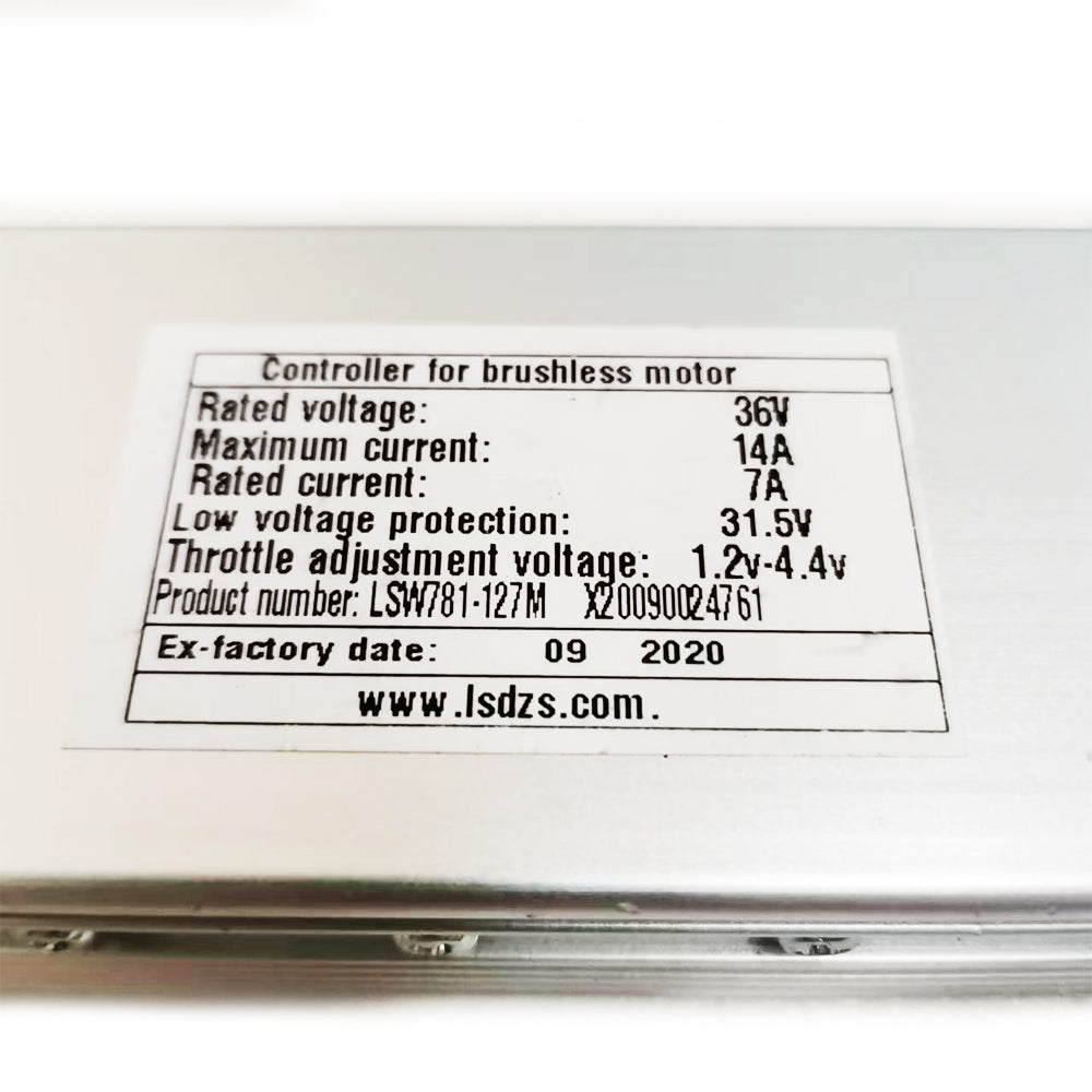 NULKOMMA LSW781-127M Brushless Motor Controller 36V 14A Ebike Controller