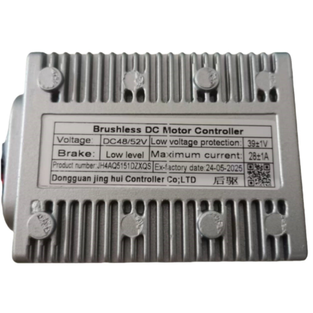NULKOMMA JH4AQ5151DZXQS Electric Bicycle Controller DC48/52V 28A Brushless Motor Controller for E-Bike Scooter Display Meter