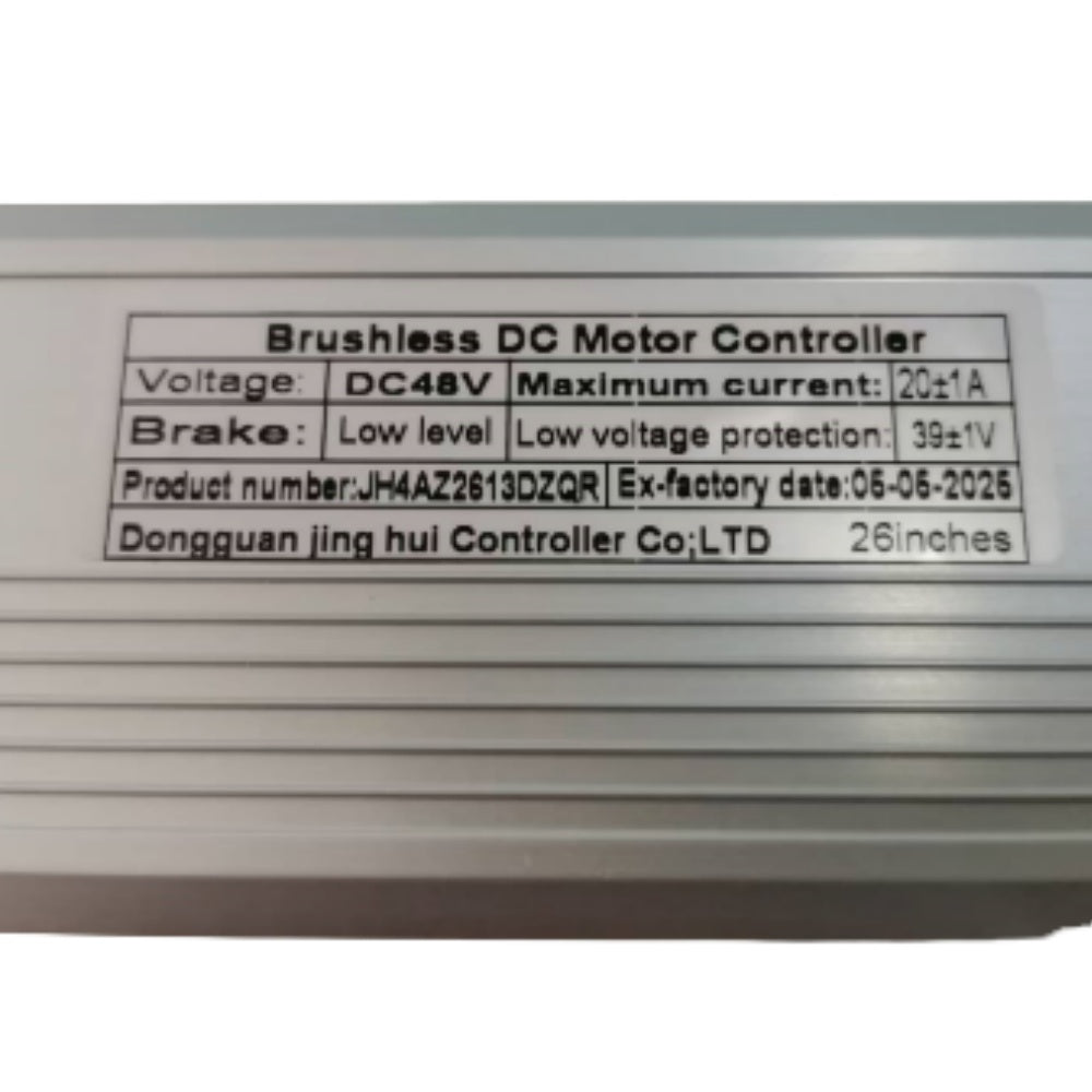 NULKOMMA JH4AZ2613DZQR Ebike Controller DC48V 20A Brushless Motor Controller for 26'' Electric Bicycle
