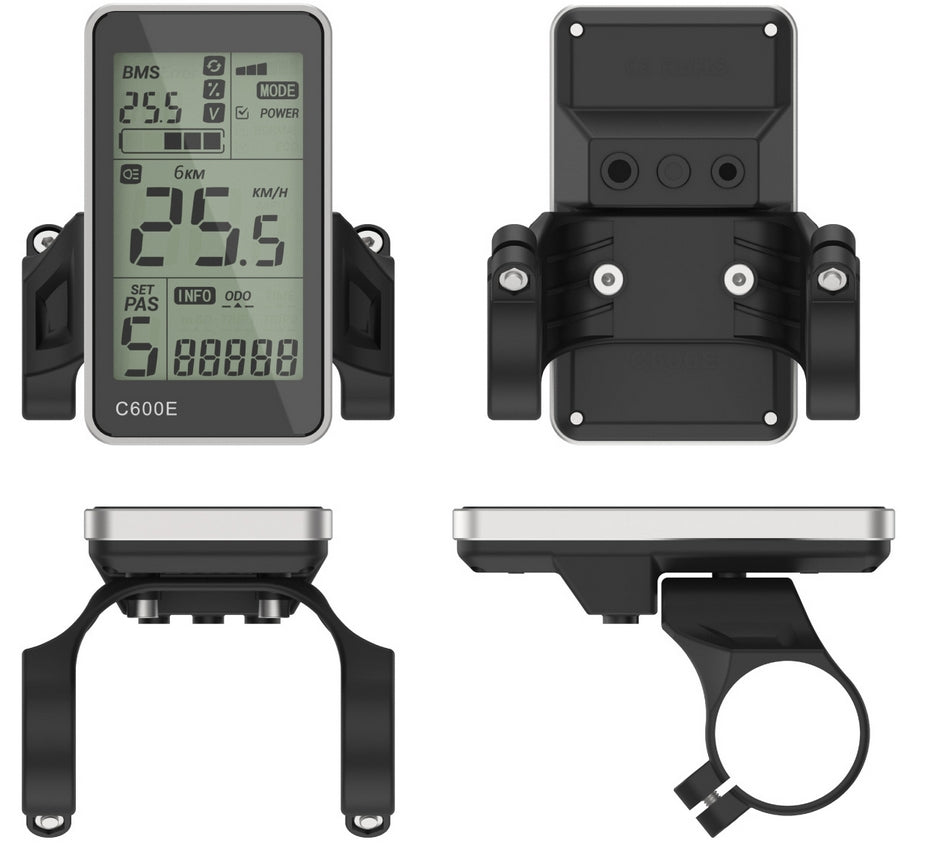 Bigstone C600E/C600E-USB Ebike LCD Display Meter 24V/36V/48V