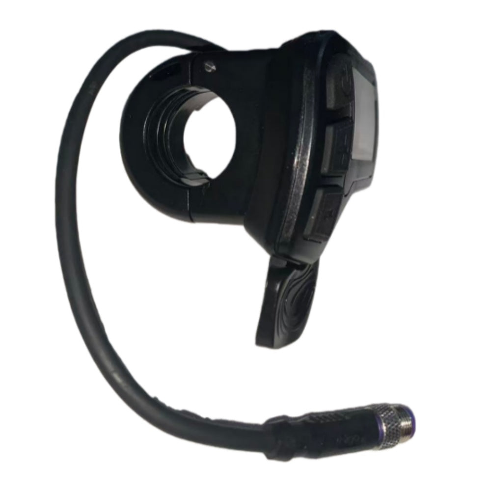 Nulkomma KING-METER Digital II LCD Display + Throttle, Threaded metal connector