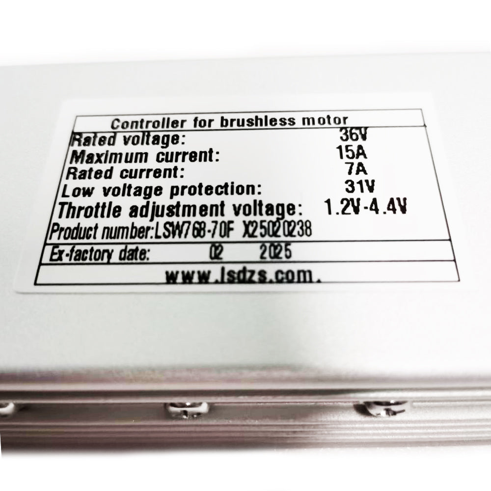 NULKOMMA LSW768-70F Brushless Motor Controller 36V 15A Ebike Controller