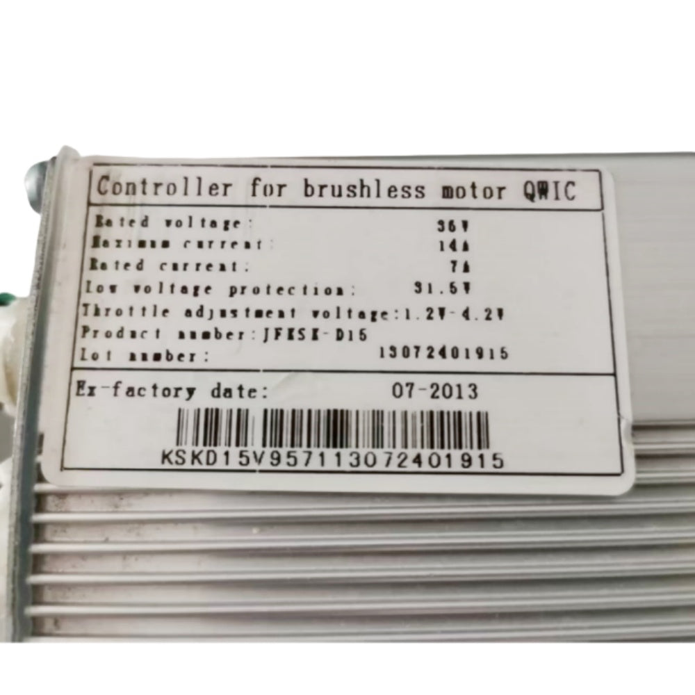 NULKOMMA JFKSK-D15 Electric Bicycle Controller DC36V 14A Brushless Motor Controller for E-Bike