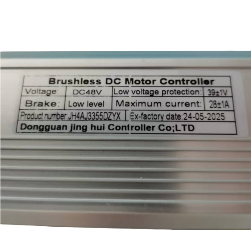 NULKOMMA JH4AJ3355DZYX Electric Bicycle Controller DC48V 28A Brushless Motor Controller for E-Bike Scooter Display Meter