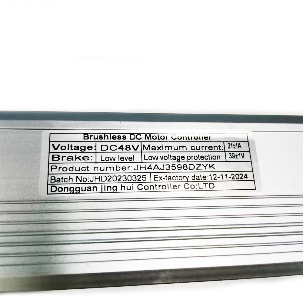 NULKOMMA Electric Bike Controller JH4AJ3598DZYK DC48V 21A Brushless Motor Controller for Ebike Scooter