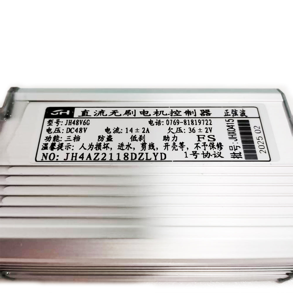 NULKOMMA JH4AZ2118DZLYD Ebike Controller 48V 14A Brushless Motor Controller JH48V6G