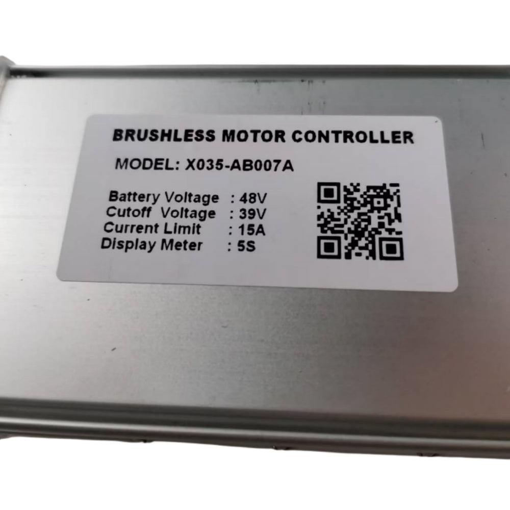 NULKOMMA X035-AB007A Brushless Motor Controller DC48V 15A Ebike Controller for 5S Display Meter