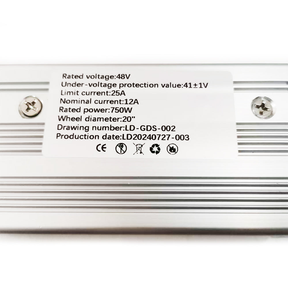 LD-GDS-002 Brushless Motor Controller 48V 25A 750W Controller for Ebike 20''