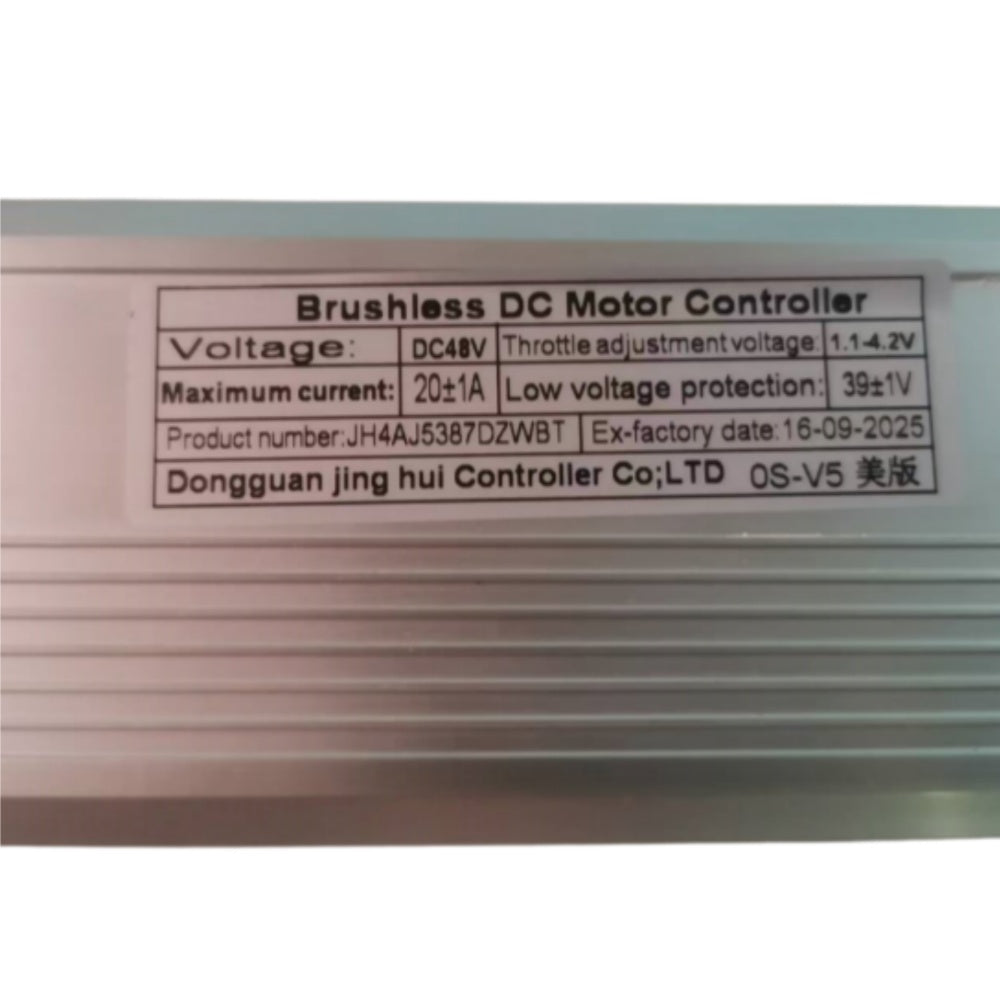 Nulkomma Ebike Controller JH4AJ5387DZWBT Brushless Motor Controller 48V 20A