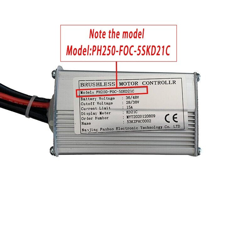 NULKOMMA FH250-FOC-5SKD21C Brushless Motor Controller 36/48V 15A