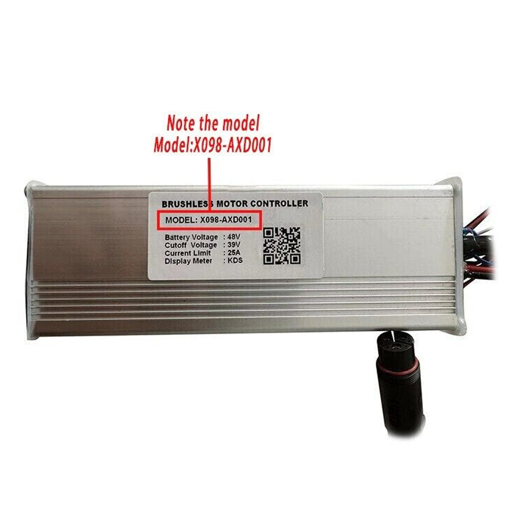 NULKOMMA Electric Bike Controller X098-AXD001 Brushless Motor Controller 48V 25A