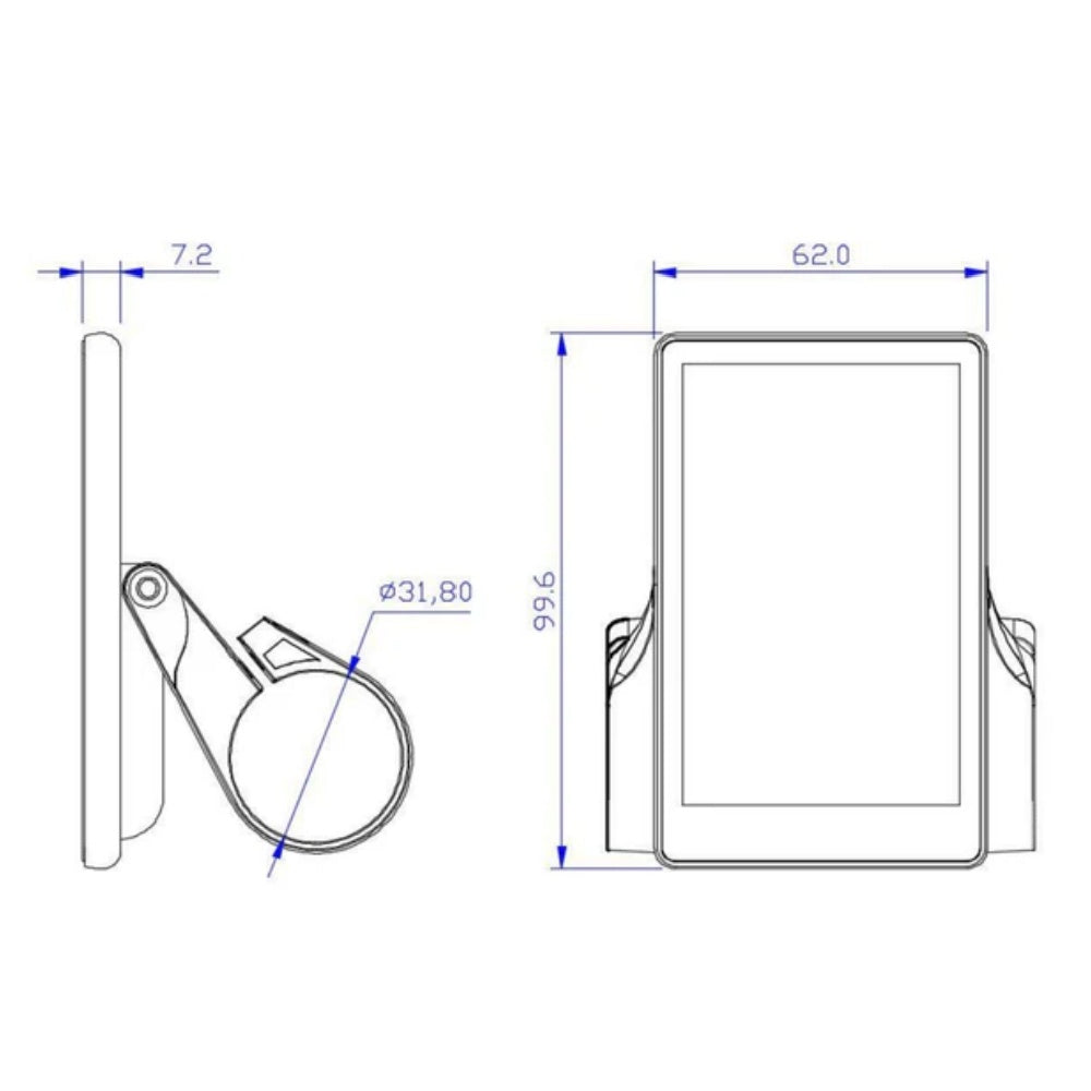 Nulkomma King Meter NOKEE LCD Display Meter 36/48V Ebike Conversion Kit
