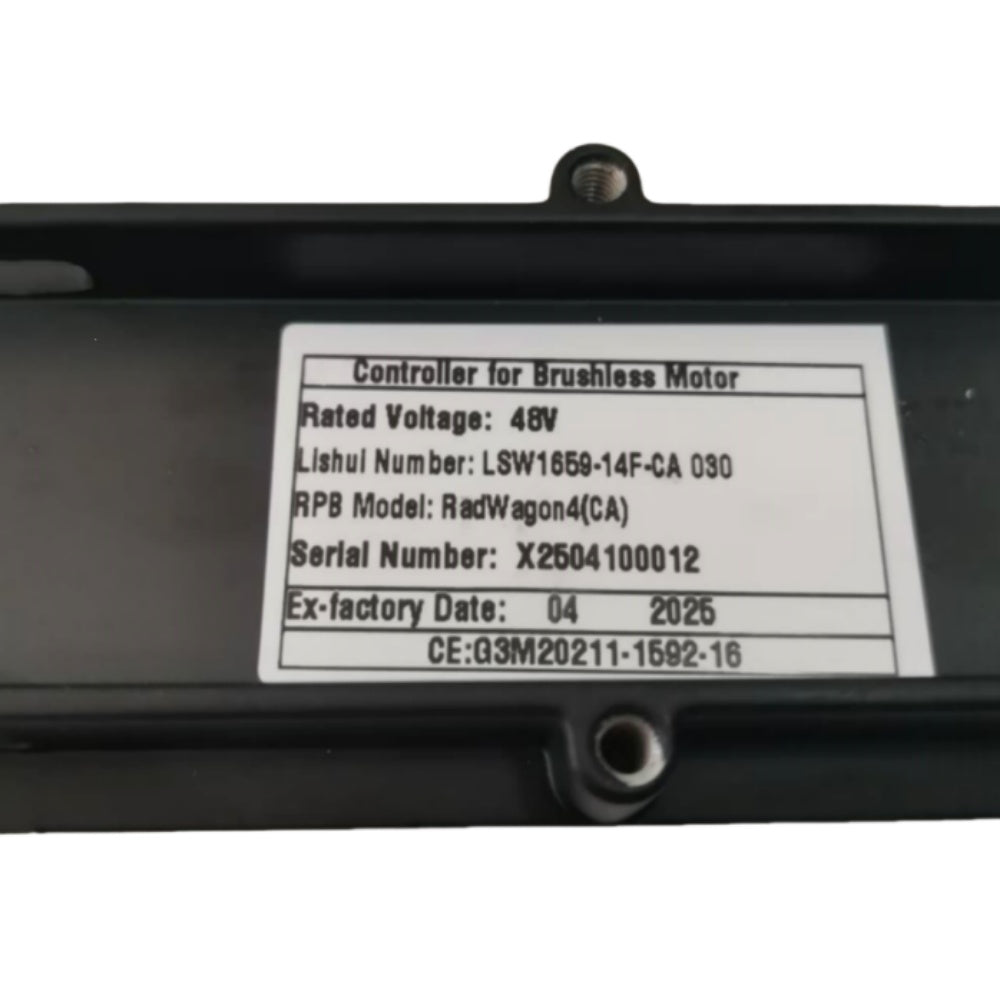 LSW1659-14F-CA Rad Power Rad Wagon4 (CA) Electric Bike Controller 48V Brushless Motor Controller for Ebike Scooter
