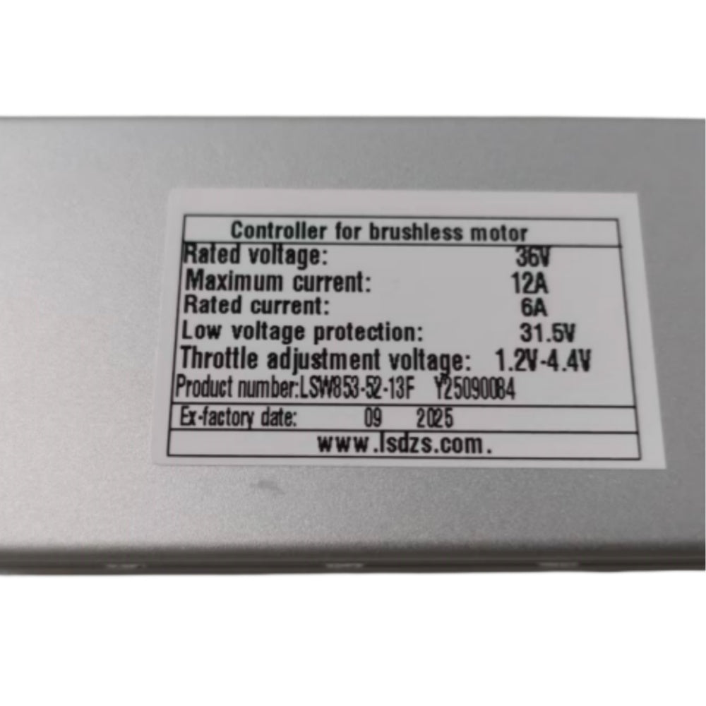Nulkomma Ebike Controller LSW853-52-13F Brushless Motor Controller 36V 12A