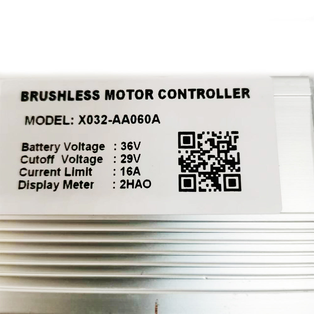 NULKOMMA X032-AA060A Controller for Electric Bicycle DC36V 16A Brushless Motor Controller for Ebike Scooter