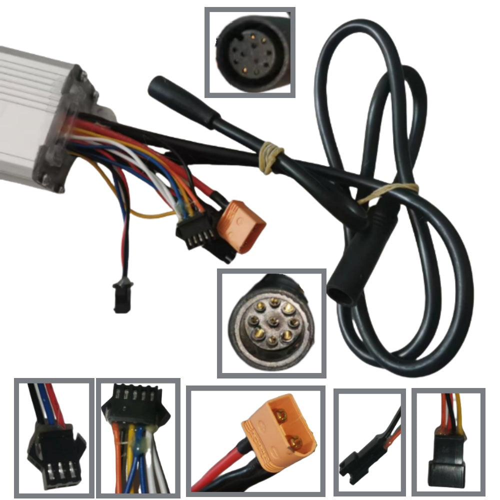 NULKOMMA JH4AJ3968DZMN-D Electric Bike Brushless Motor Controller 48V 25A Controller for Ebike 26inches