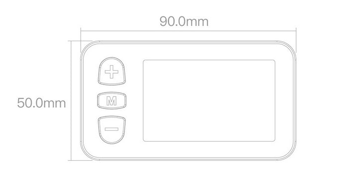Bigstone C300S Ebike LCD Display Meter 24V/36V/48V