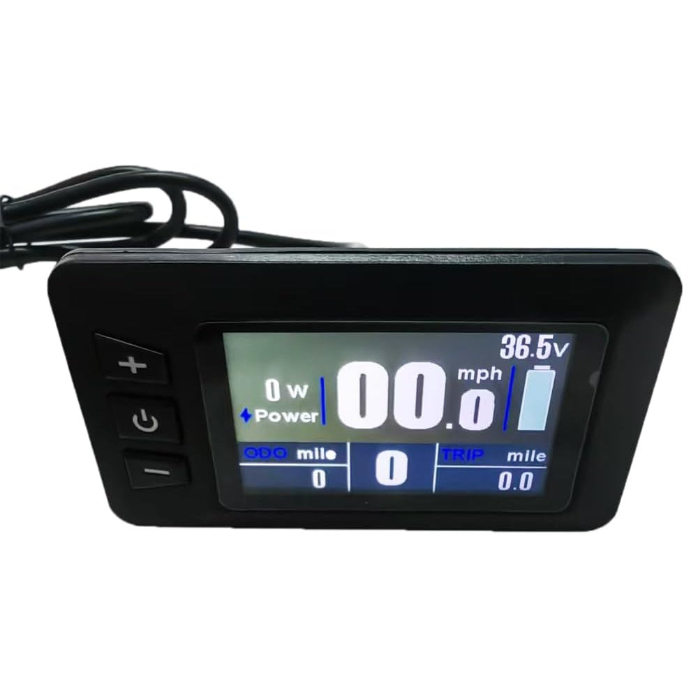KD286 Electric Bike LCD Display RIDE1UP Control Panel 5-pin male connector