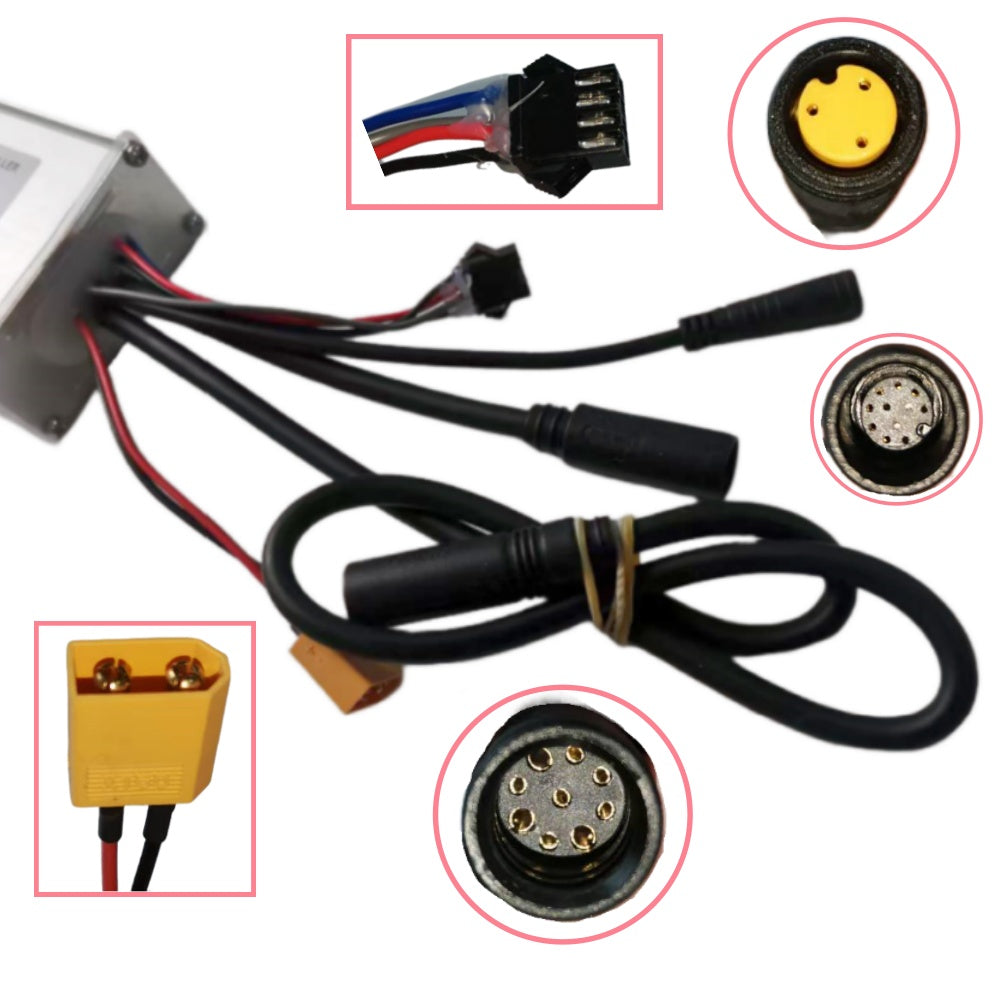 NULKOMMA X035-AB007A Brushless Motor Controller DC48V 15A Ebike Controller for 5S Display Meter