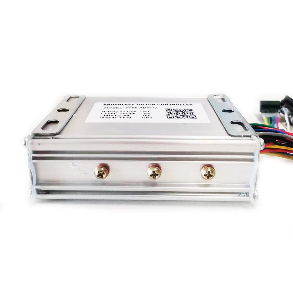 NULKOMMA X055-AB001A Electric Bicycle Brushless Motor Controller DC48V 18A Aluminium Alloy Controller for KDS Display Meter