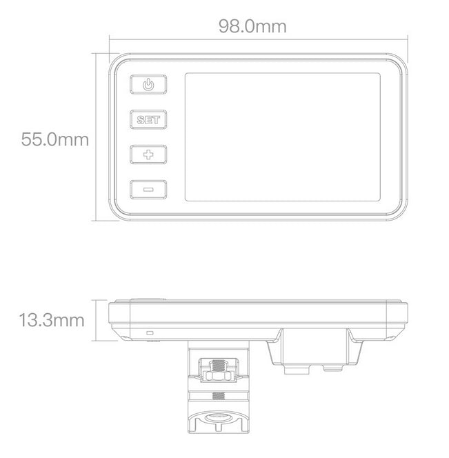 Bigstone C500 Ebike LCD Display Meter 24V/36V/48V