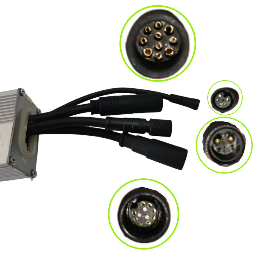 NULKOMMA MAC250-FOC-CAN Electric Bicycle Controller DC48V 7A Brushless Motor Controller for E-Bike Scooter Display Meter