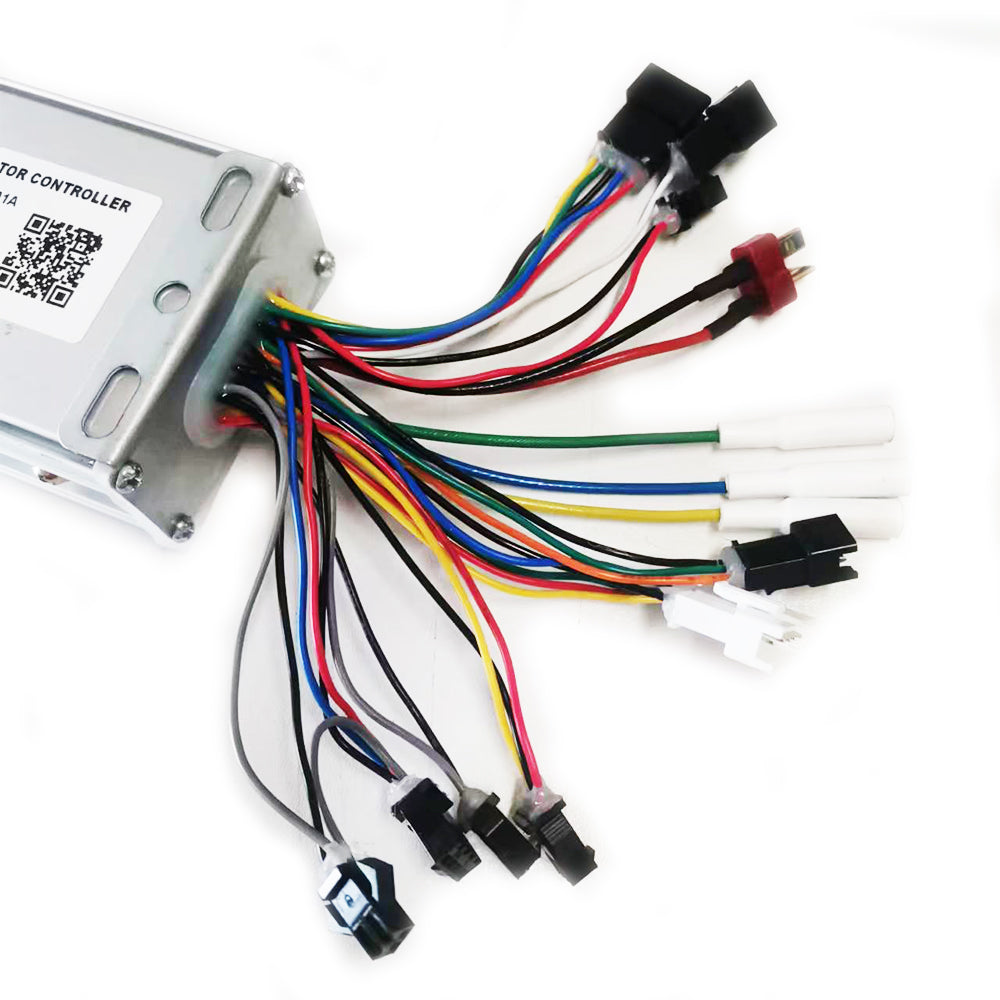NULKOMMA X055-AB001A Electric Bicycle Brushless Motor Controller DC48V 18A Aluminium Alloy Controller for KDS Display Meter