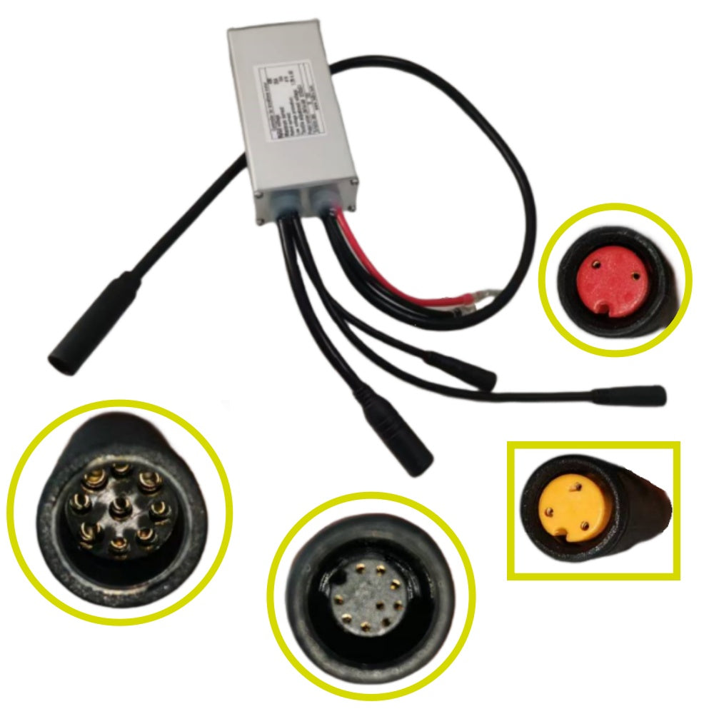 NULKOMMA LSW784-54M Electric Bicycle Controller DC48V 20A Brushless Motor Controller for E-Bike Scooter Display Meter