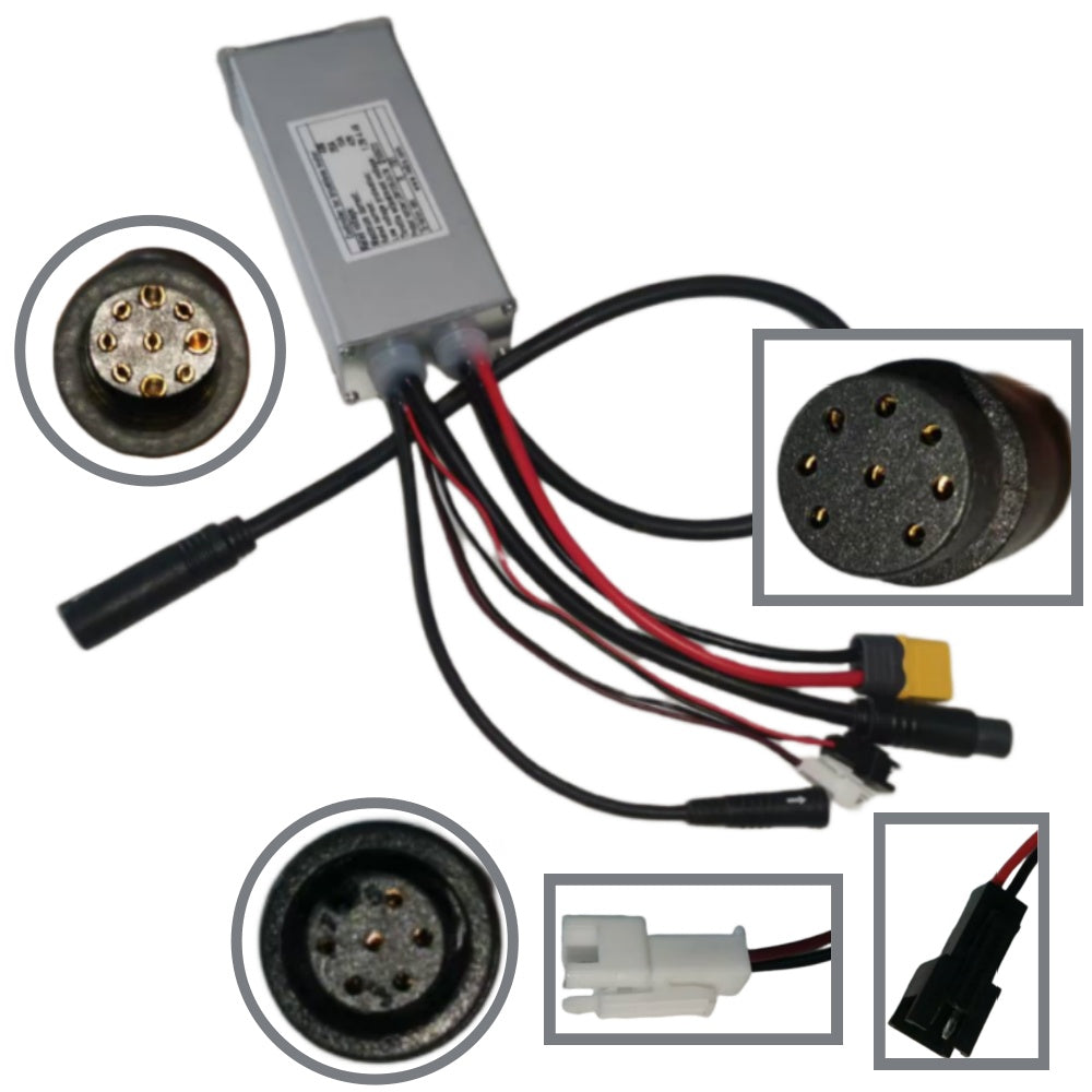 NULKOMMA LSW1395-30-7M Ebike Controller 48V 20A Brushless Motor Controller for Electric Bicycle