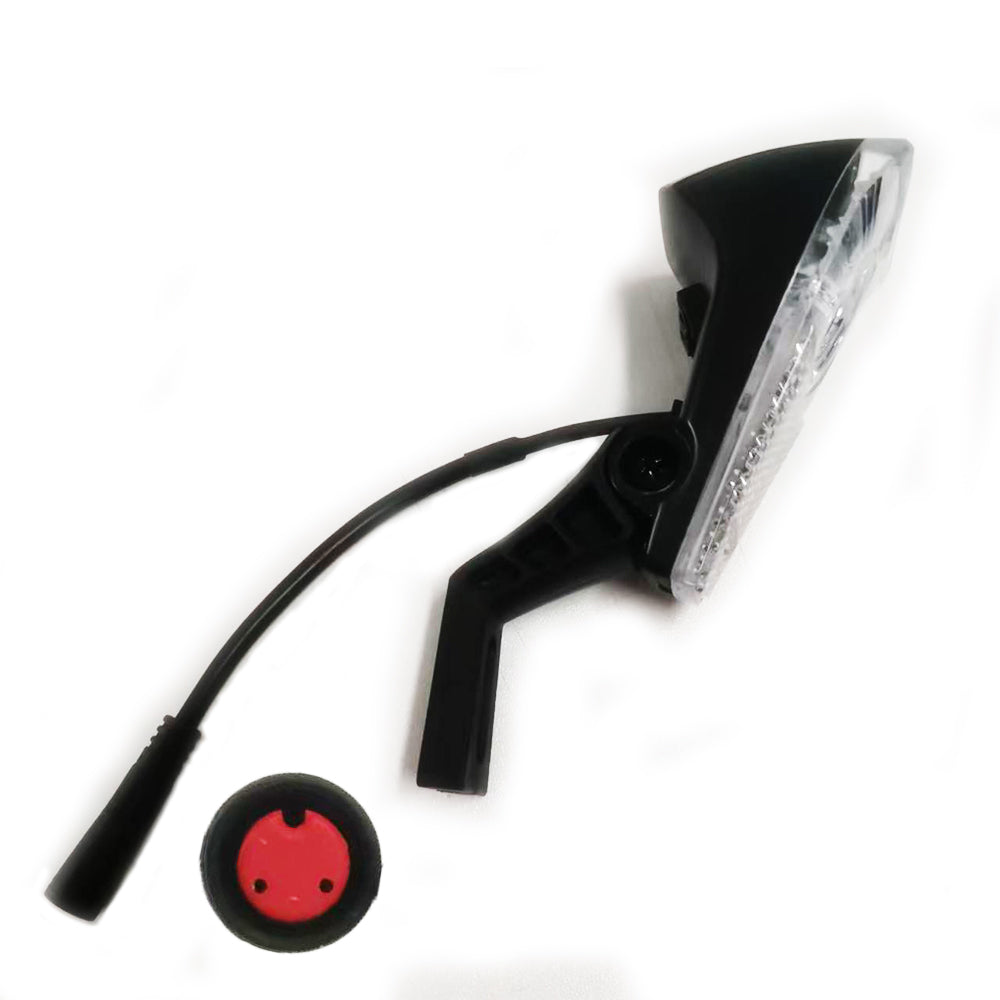 NULKOMMA Electric Bike Headlight for Night Riding LED Front Light Suitable for 24V 36V 48V Battery Controller Ebike Accessories Waterproof 2-pin Female Connector LED Light for E-Bike Scooter