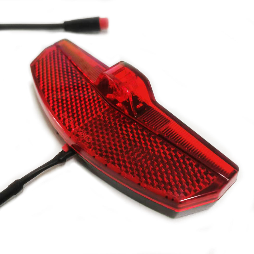 NULKOMMA Ebike Tail Light 24V 36V 48V LED Warning Light Night Cycling Equipment Bicycle Conversion Accessories E-Bike Rear Light Waterproof Connector