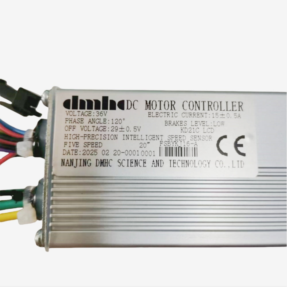 NULKOMMA FSBYKJ16-A Brushless Motor Controller 36V 15A Ebike Controller for KD21C LCD Display Meter