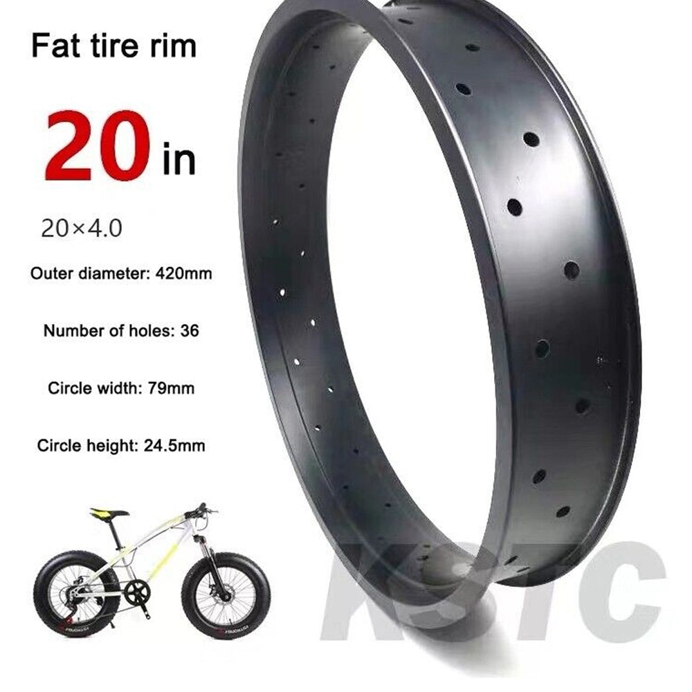 Electric Bike Fat Tire Rim 20 inch 36H Aluminum Rim Ebike Wheel