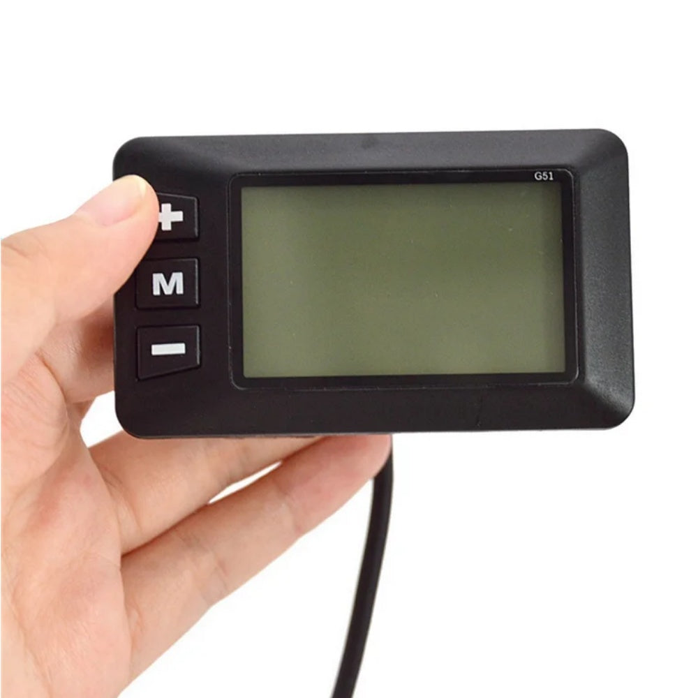 Nulkomma LCD-G51 Ebike LCD Display Meter 48V LCD Panel Screen with 6-pin Male Connector