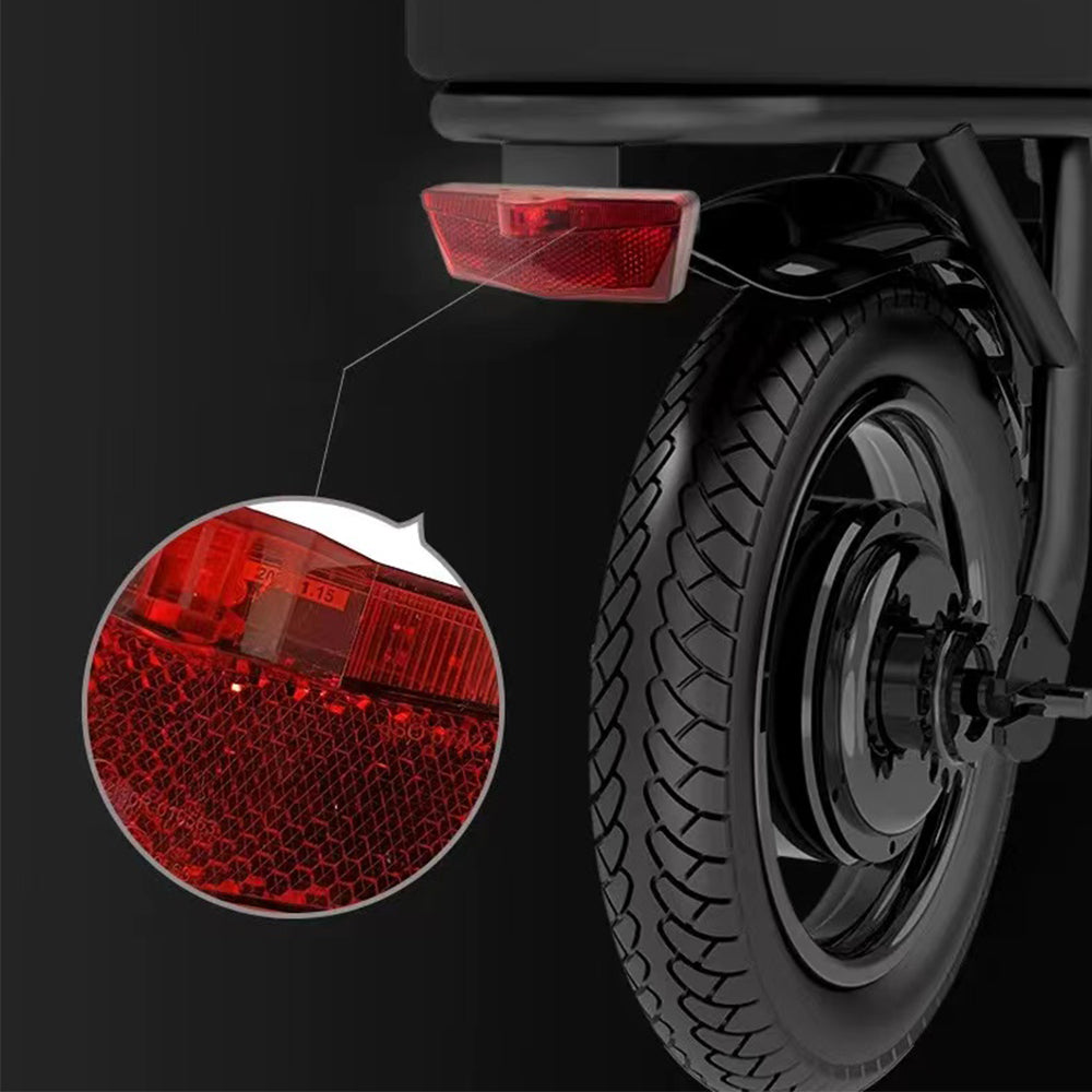 NULKOMMA Ebike Tail Light 24V 36V 48V LED Warning Light Night Cycling Equipment Bicycle Conversion Accessories E-Bike Rear Light Waterproof Connector