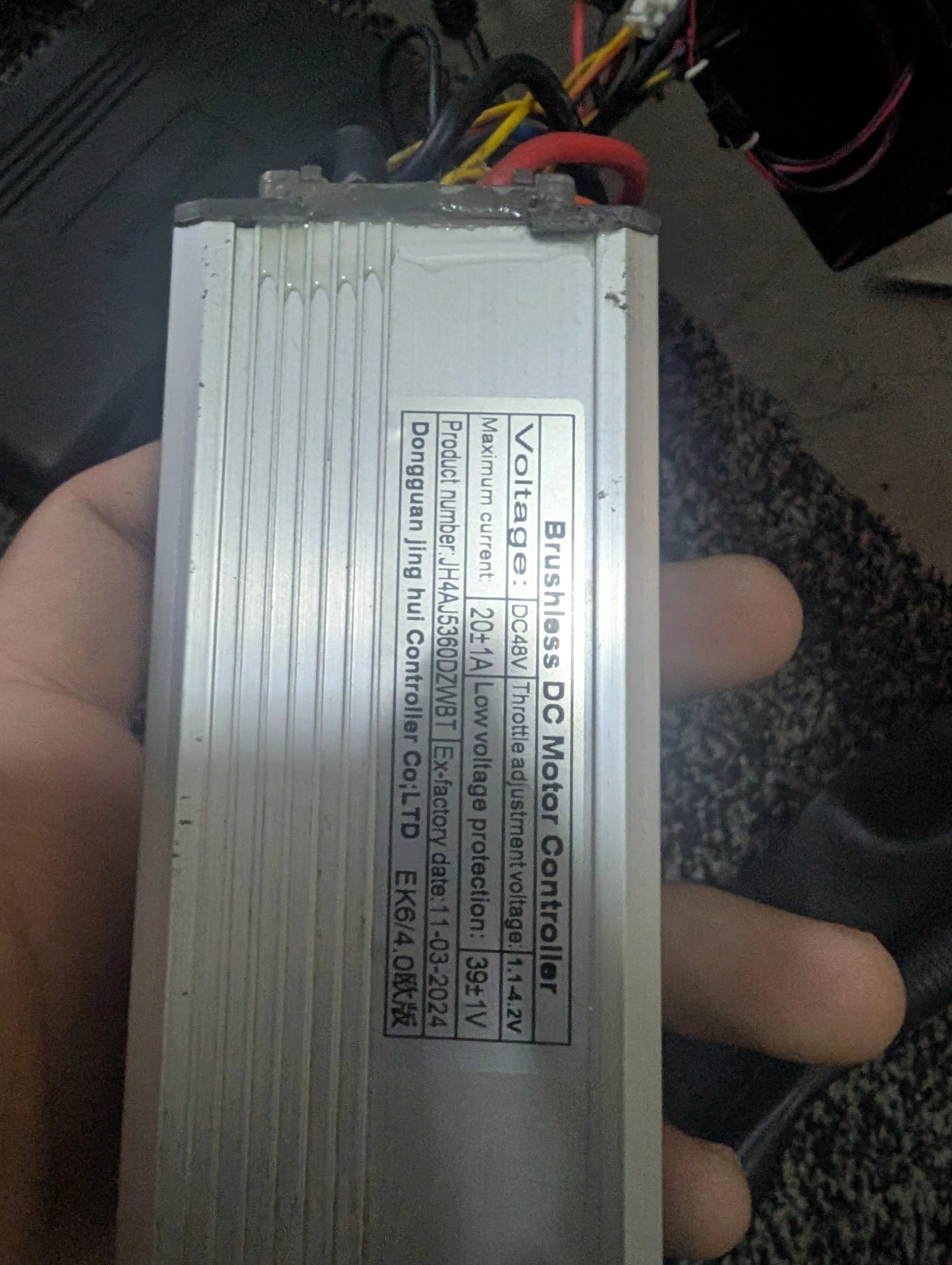 Nulkomma JH4AJ5360DZWBT Brushless Motor Controller 48V 20A Ebike Controller