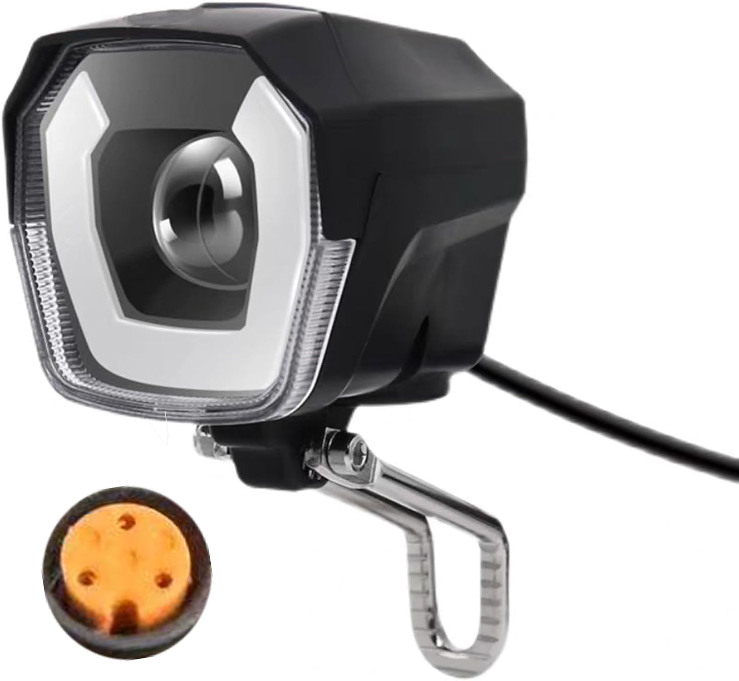 Headlight for Electric Bike LED Light Horn 3 Pins