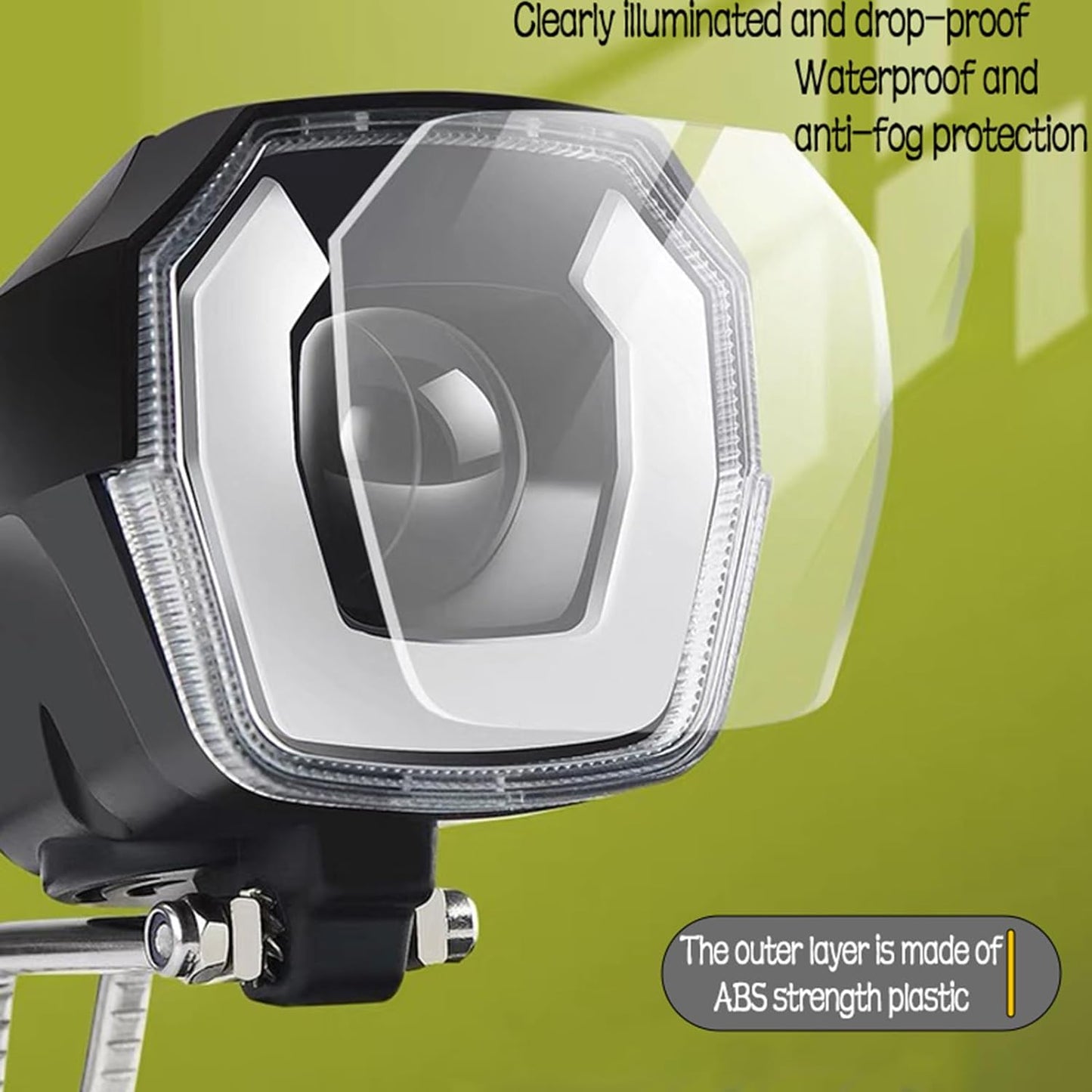 Headlight for Electric Bike LED Light Horn 3 Pins