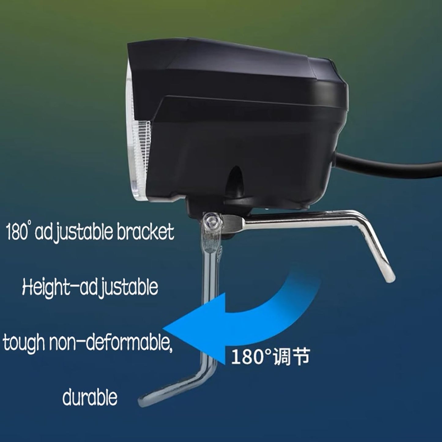 Headlight for Electric Bike LED Light Horn 3 Pins