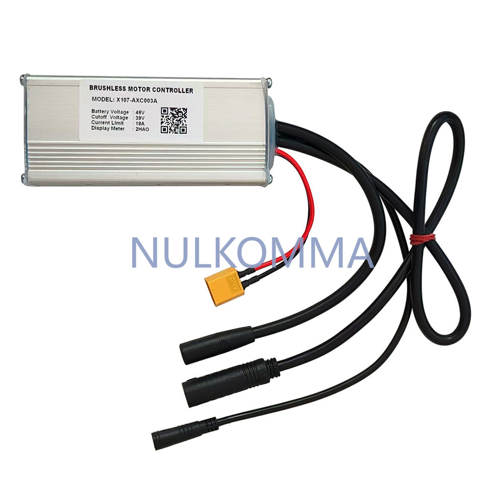 Electric Bike Brushless Motor Controller X107-AXC003A 48V 18A Speed Parts for Electric Scooter MTB Fat Bikes Ebike Accessories
